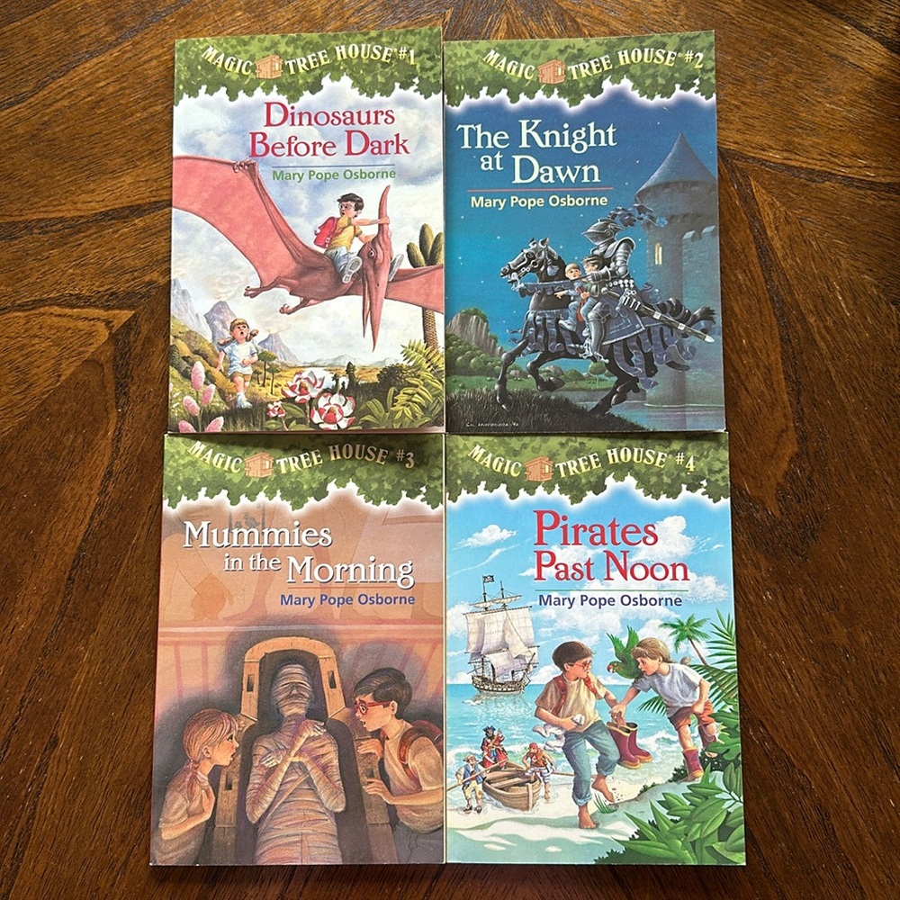 Magic Tree House Mary Pope Osborne Books 1-4